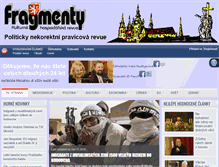 Tablet Screenshot of fragmenty.cz